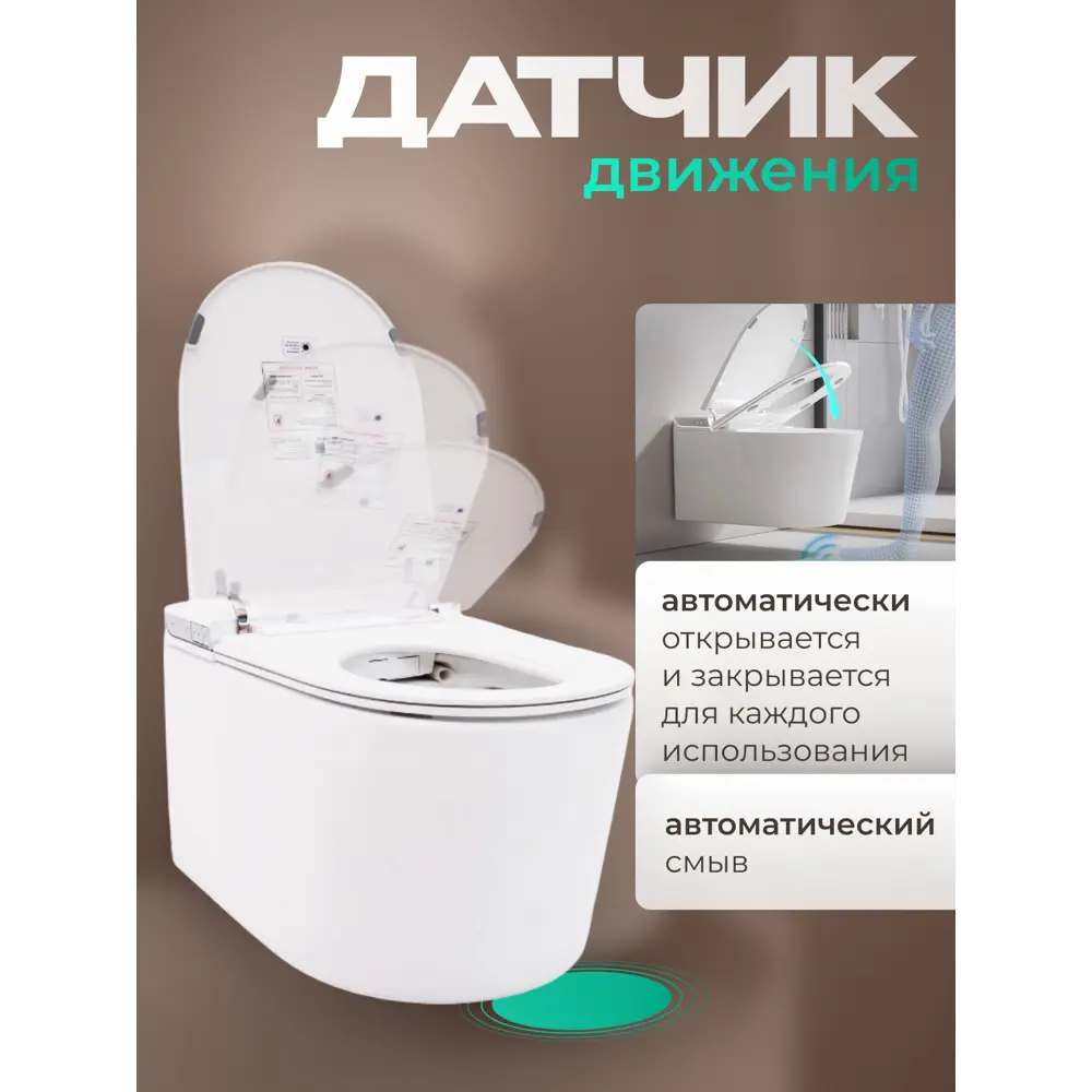 Фото 2 Умный подвесной Sky electric с инсталляцией и встроенным баком Фото 2 Умный подвесной Sky electric с инсталляцией и встроенным баком