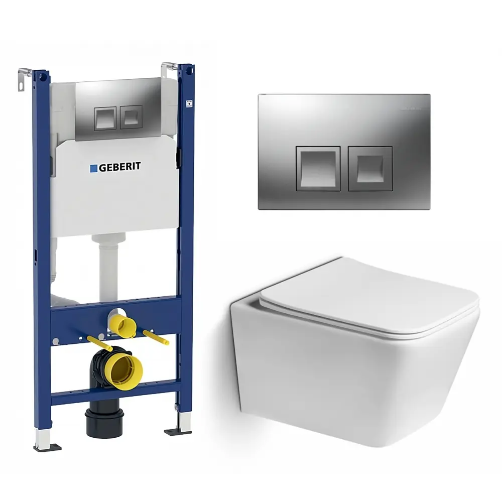 Фото Комплект инсталляция с унитазом Geberit 594733 цвет белый