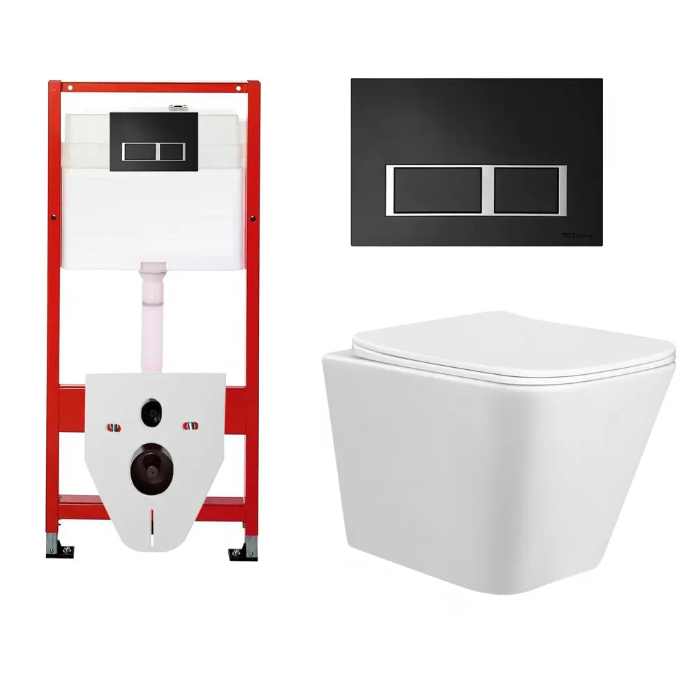 Фото Комплект инсталляция с унитазом Tece 524291 цвет белый Фото Комплект инсталляция с унитазом Tece 524291 цвет белый