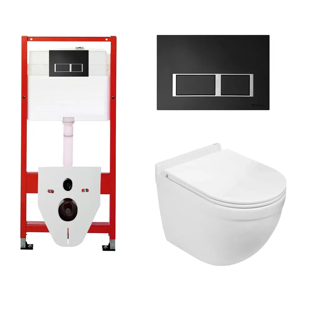 Фото Комплект инсталляция с унитазом Tece 524316 цвет белый Фото Комплект инсталляция с унитазом Tece 524316 цвет белый