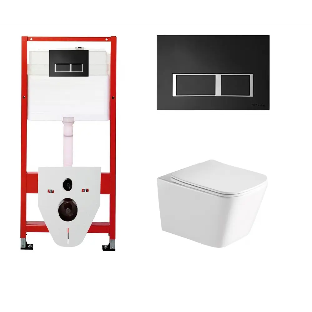 Фото Комплект инсталляция с унитазом Tece 524338 цвет белый Фото Комплект инсталляция с унитазом Tece 524338 цвет белый