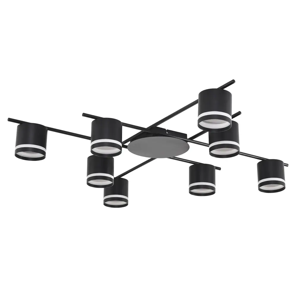 Фото 2 Люстра потолочная светодиодная Comfi 8362/8C 11 м² нейтральный белый свет цвет черный Фото 2 Люстра потолочная светодиодная Comfi 8362/8C 11 м² нейтральный белый свет цвет черный