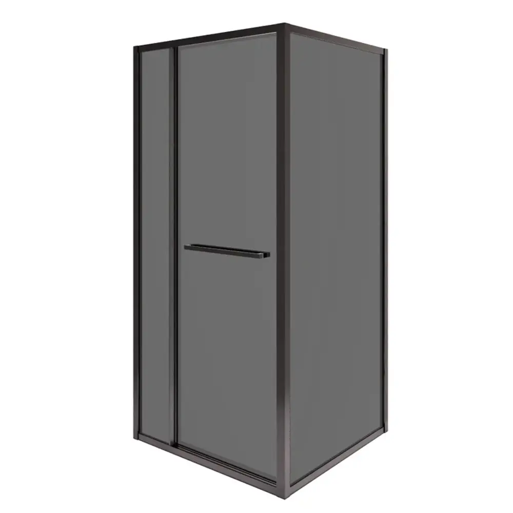 Фото 2 Душевой уголок Rgw Leipzig 663656 прямоугольный 100x80см черный профиль эффект стекла без покрытия Фото 2 Душевой уголок Rgw Leipzig 663656 прямоугольный 100x80см черный профиль эффект стекла без покрытия