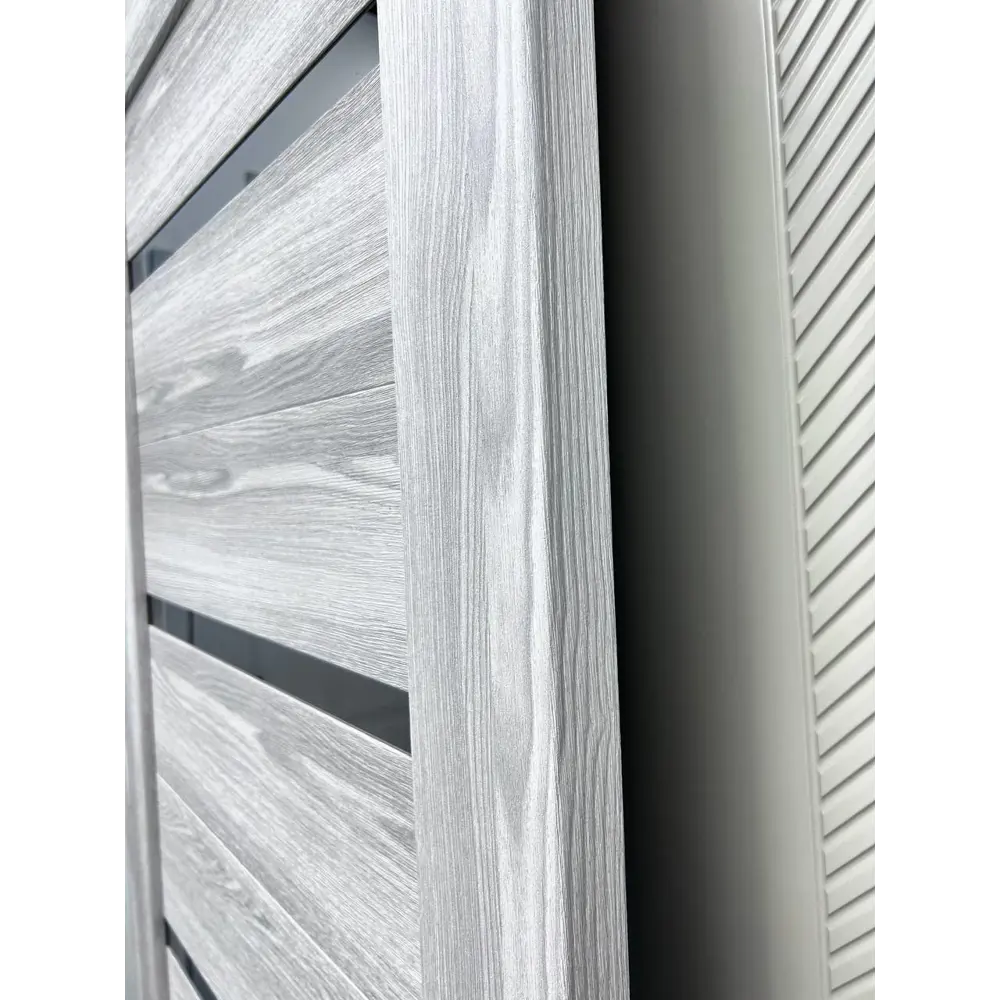 Фото 7 Межкомнатная дверь Wanmark D1 остеклённая 190x60см ПВХ цвет ясень ривьера айс