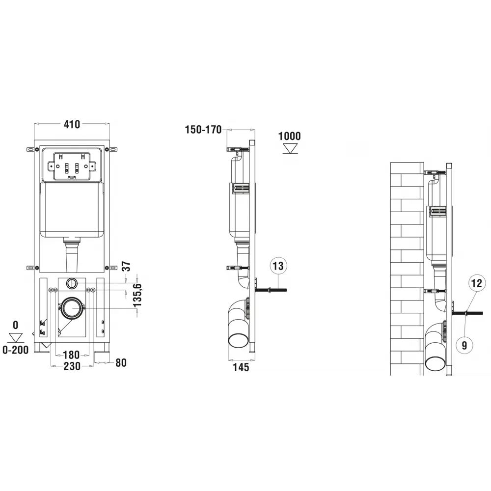 Фото 5 Комплект инсталляция с унитазом Weltwasser 531046 цвет белый Фото 5 Комплект инсталляция с унитазом Weltwasser 531046 цвет белый