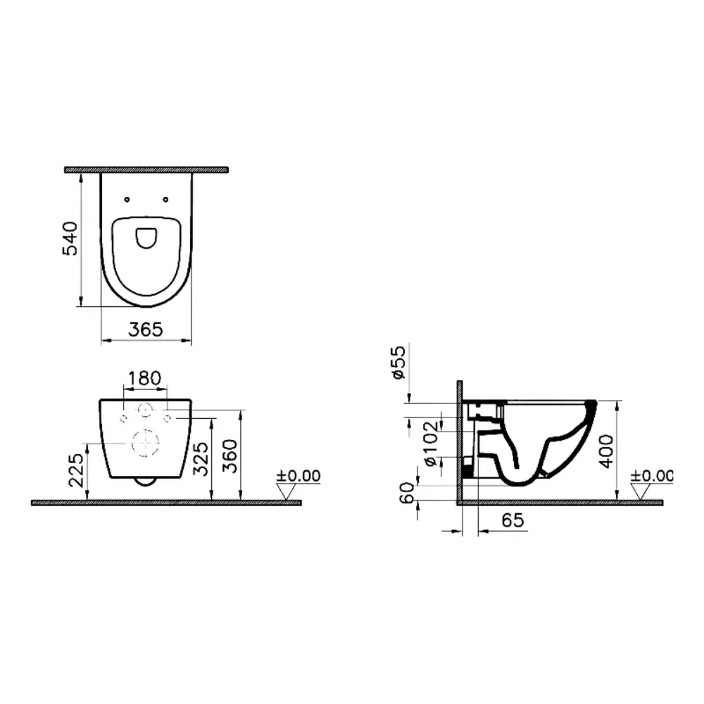 Фото 5 Комплект инсталляция с унитазом Weltwasser 542411 цвет белый