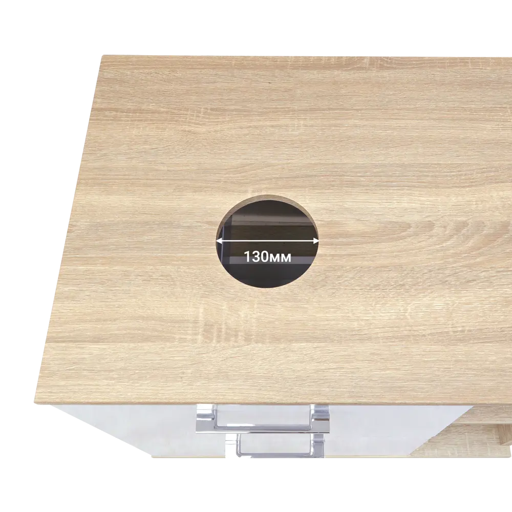 Фото 10 Тумба под раковину напольная Doratiz 9908.182 70см цвет белый, дуб сонома Фото 10 Тумба под раковину напольная Doratiz 9908.182 70см цвет белый, дуб сонома