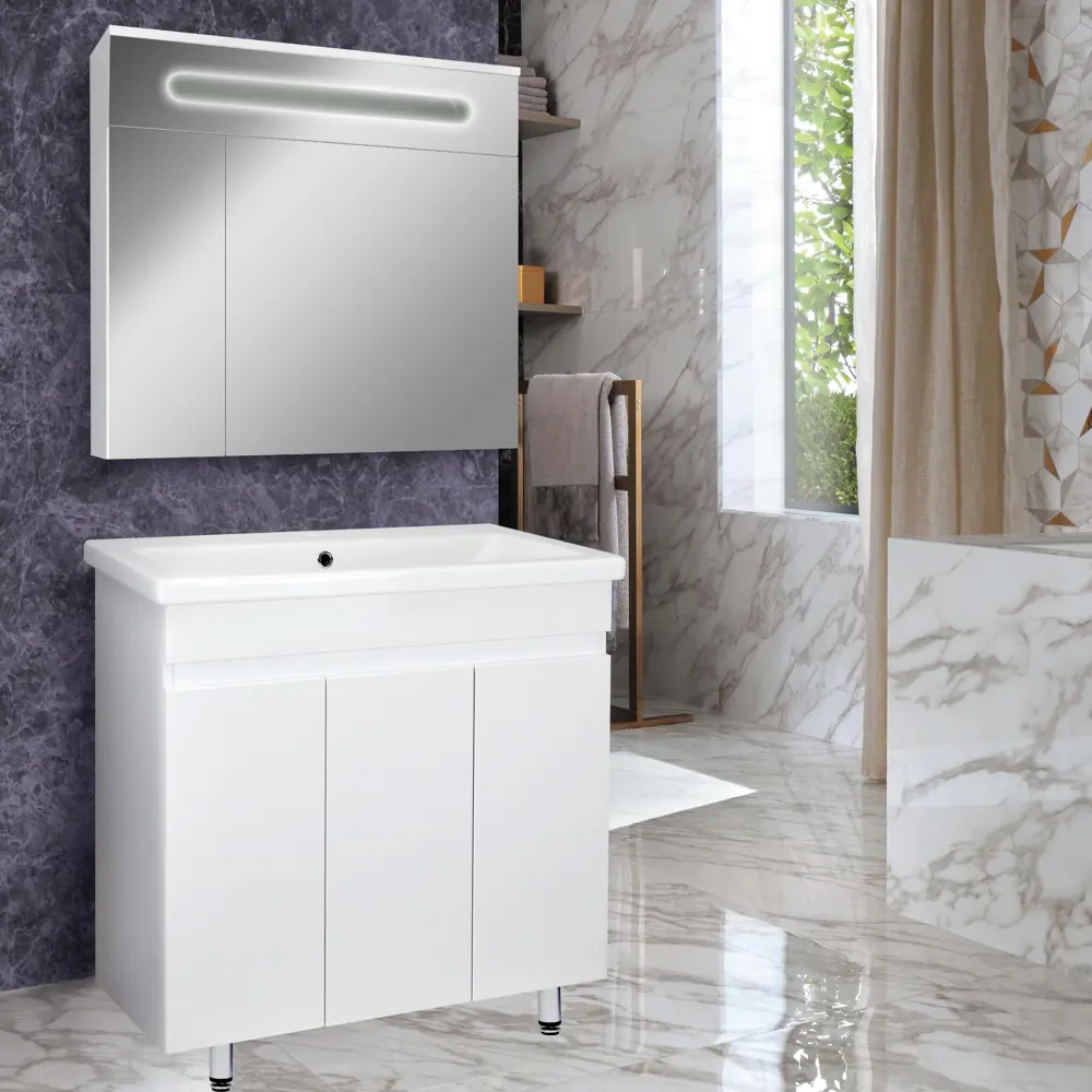 Фото 14 Тумба под раковину напольная Doratiz 9911.196 76.5см цвет белый Фото 14 Тумба под раковину напольная Doratiz 9911.196 76.5см цвет белый