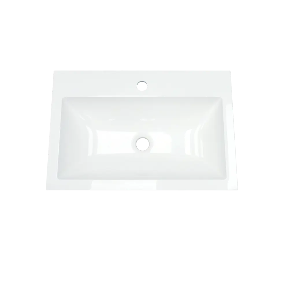 Фото 18 Тумба под раковину подвесная/напольная Toppus 9711.028 59см цвет белый