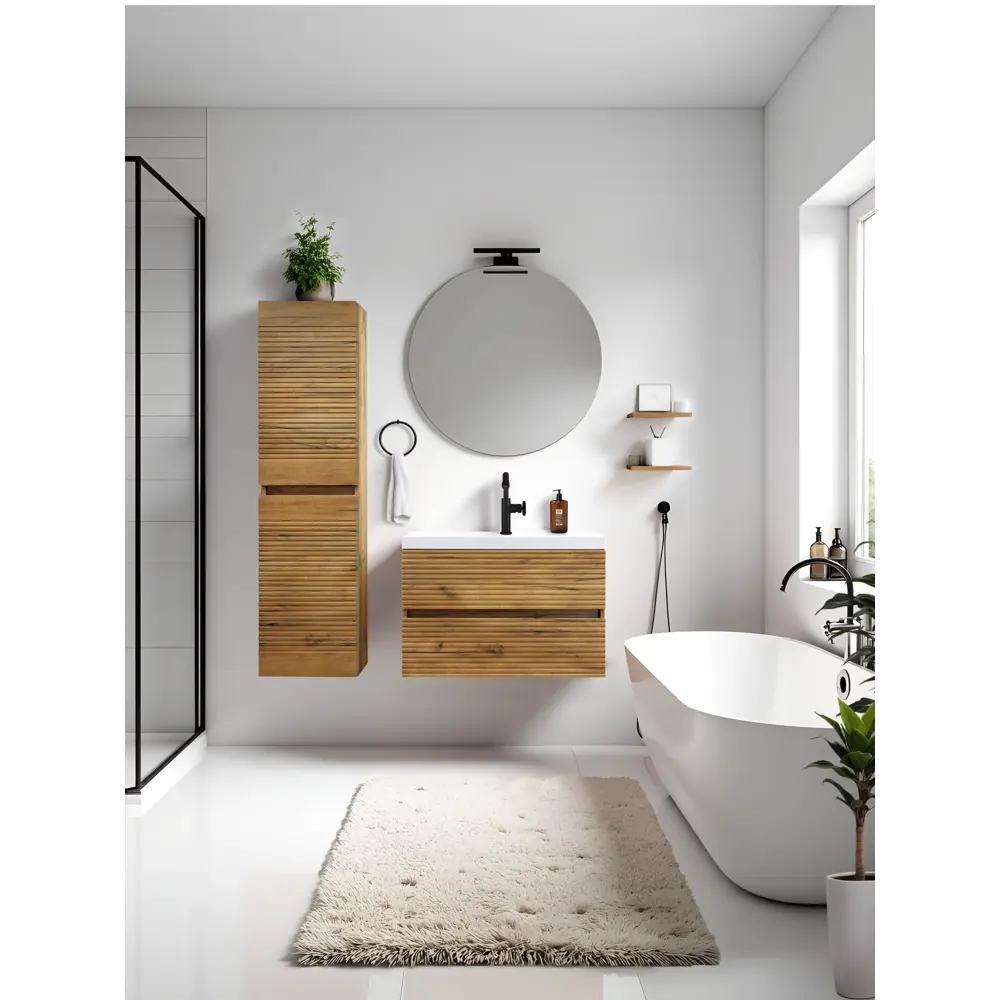 Фото 17 Пенал для ванной Doratiz 2712.312 Сицилия 40 подвесной вотан Фото 17 Пенал для ванной Doratiz 2712.312 Сицилия 40 подвесной вотан