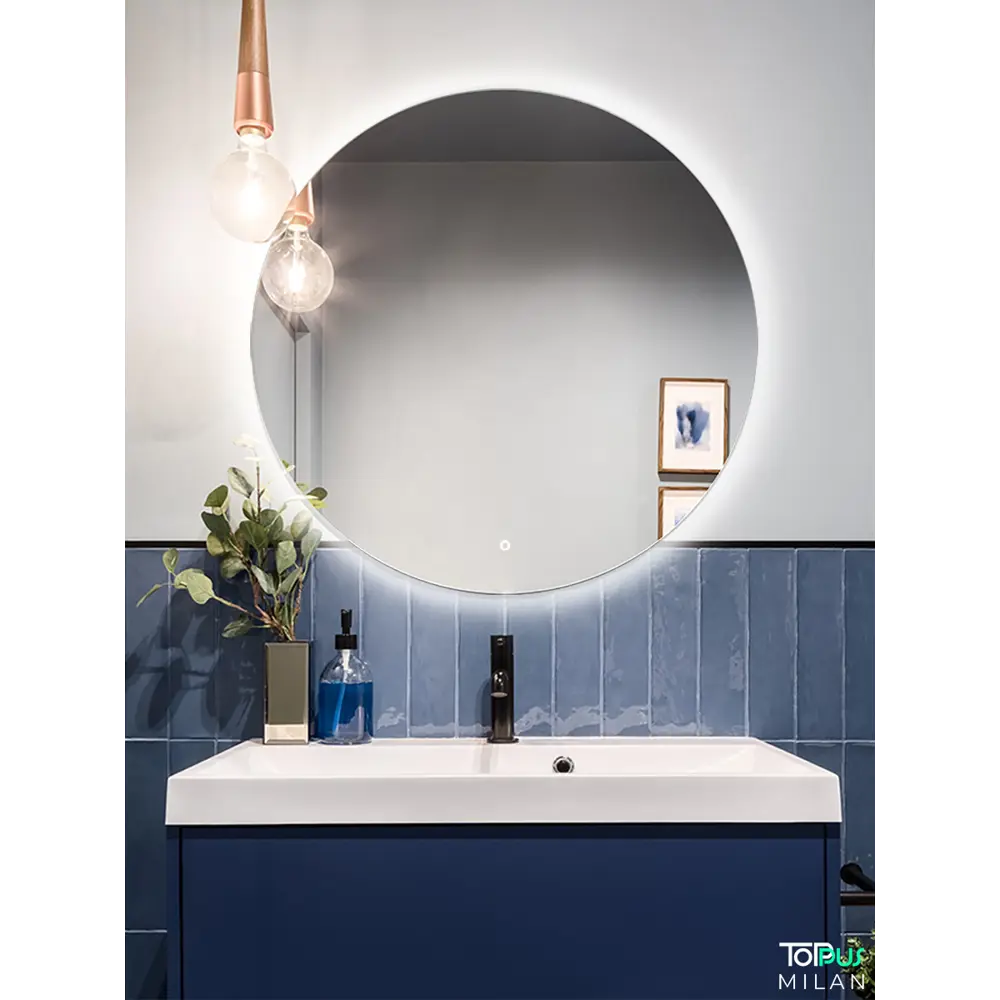 Фото 17 Зеркало для ванной Toppus Milan 2911.028 с подсветкой 100x100см Фото 17 Зеркало для ванной Toppus Milan 2911.028 с подсветкой 100x100см