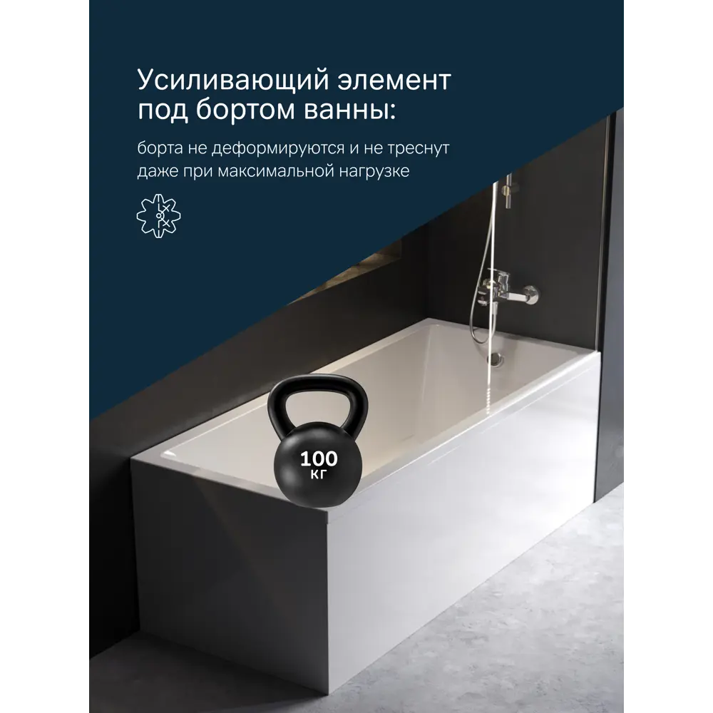 Фото 4 Ванна Am.pm Gem W93A-165-070W-ARPOFI 165x70 см акриловая с каркасом с фронтальной панелью, слив-перелив Фото 4 Ванна Am.pm Gem W93A-165-070W-ARPOFI 165x70 см акриловая с каркасом с фронтальной панелью, слив-перелив