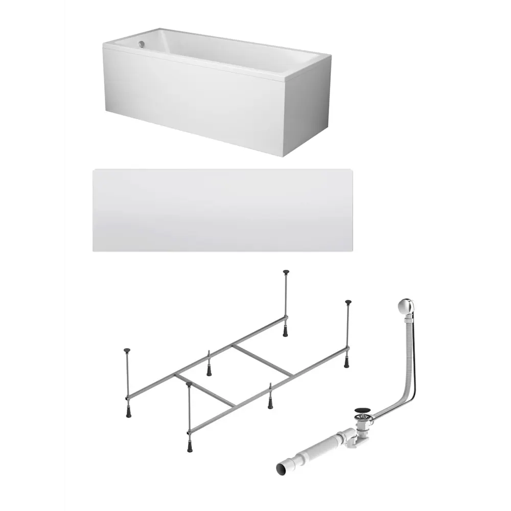 Фото 12 Ванна Am.pm Gem W93A-165-070W-ARPOFI 165x70 см акриловая с каркасом с фронтальной панелью, слив-перелив Фото 12 Ванна Am.pm Gem W93A-165-070W-ARPOFI 165x70 см акриловая с каркасом с фронтальной панелью, слив-перелив