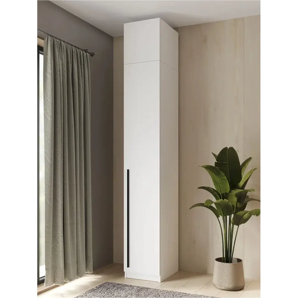 Фото 2 Шкаф распашной Принцесса мелания 3001а с 1 дверью и антресолью 40x260x50 см ЛДСП цвет белый Фото 2 Шкаф распашной Принцесса мелания 3001а с 1 дверью и антресолью 40x260x50 см ЛДСП цвет белый