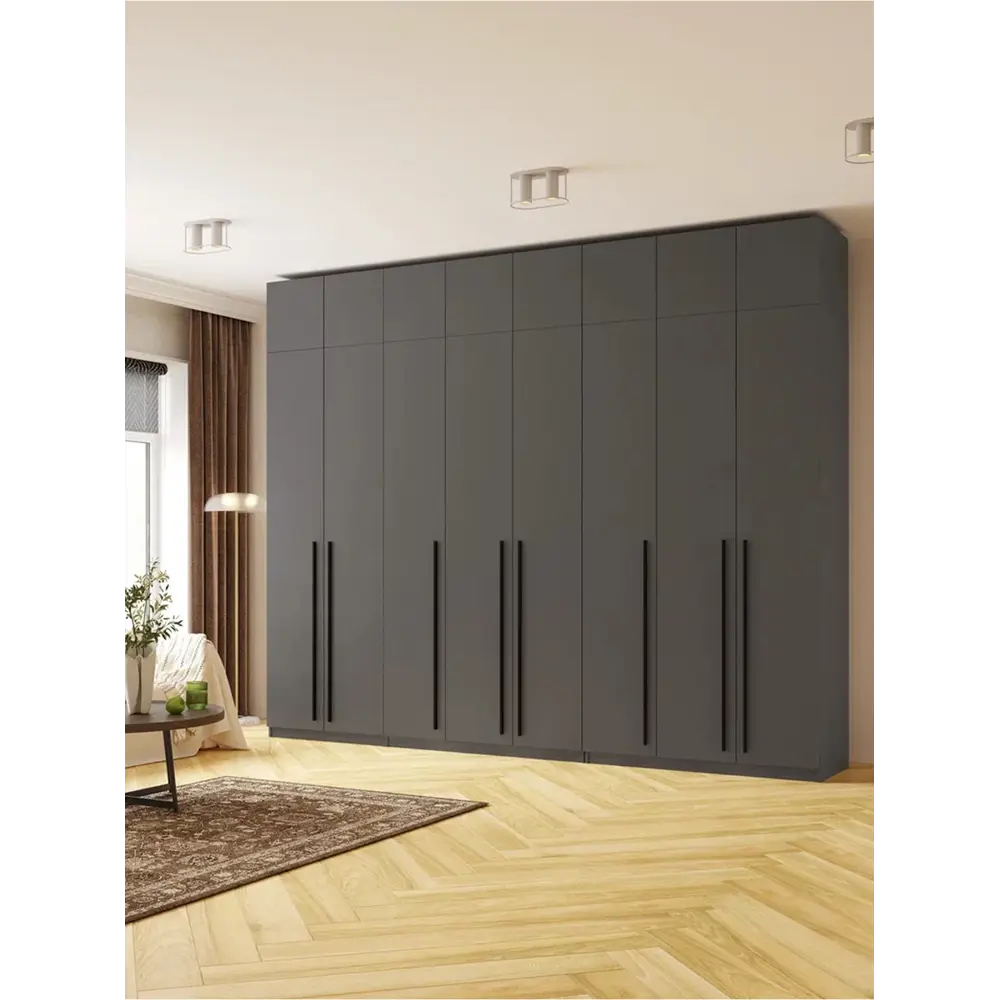 Фото 2 Шкаф распашной Принцесса мелания София3128а 320x260x50 см ЛДСП цвет графит Фото 2 Шкаф распашной Принцесса мелания София3128а 320x260x50 см ЛДСП цвет графит