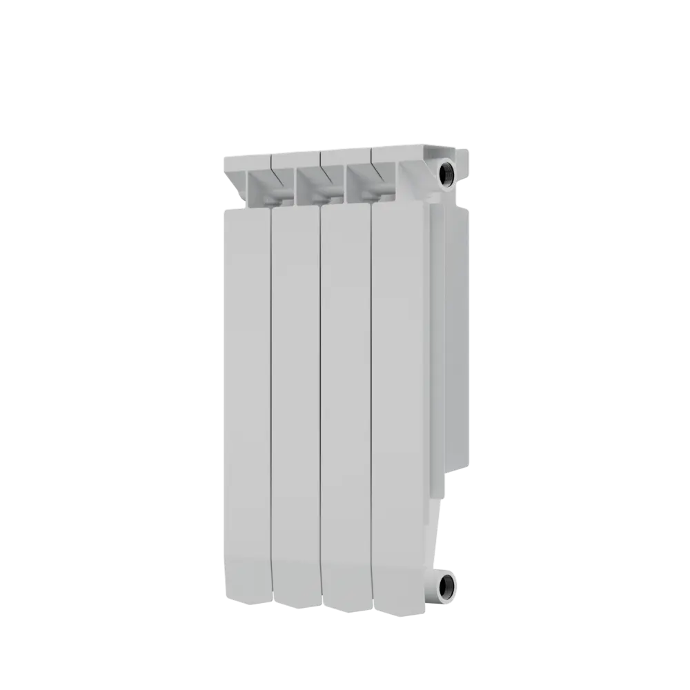 Фото Радиатор секционный Sira Benevento 500/96 4 секций боковое подключение биметалл цвет белый с кронштейном Фото Радиатор секционный Sira Benevento 500/96 4 секций боковое подключение биметалл цвет белый с кронштейном