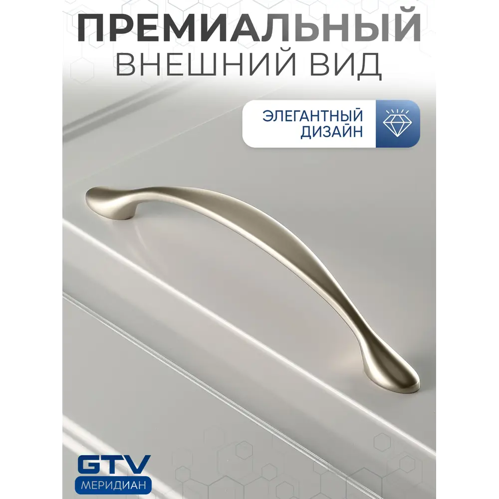 Фото 3 Ручка-скоба CAMAIO 128 мм сатин