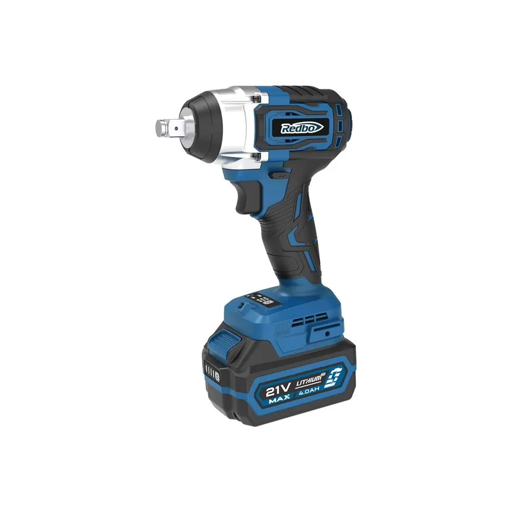 Фото Гайковерт аккумуляторный бесщеточный Redbo OAW-21/300BL, 21 В Li-Ion 2x4 Ач, 300 Нм Фото Гайковерт аккумуляторный бесщеточный Redbo OAW-21/300BL, 21 В Li-Ion 2x4 Ач, 300 Нм