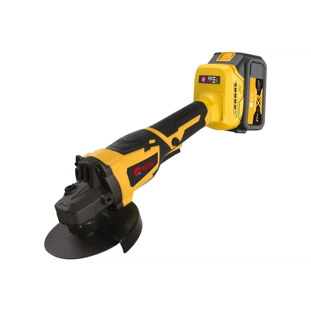 Фото Угловая шлифовальная машина аккумуляторная бесщеточная Edon Super AG-21/125BL, 21 В Li-Ion 2x4 Ач, 125 мм Фото Угловая шлифовальная машина аккумуляторная бесщеточная Edon Super AG-21/125BL, 21 В Li-Ion 2x4 Ач, 125 мм
