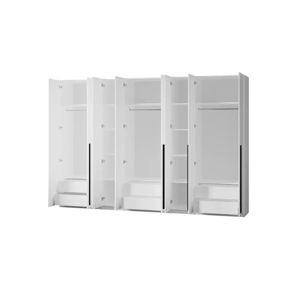 Фото 6 Шкаф распашной Принцесса мелания София3028 320x220x50 см ЛДСП цвет белый Фото 6 Шкаф распашной Принцесса мелания София3028 320x220x50 см ЛДСП цвет белый