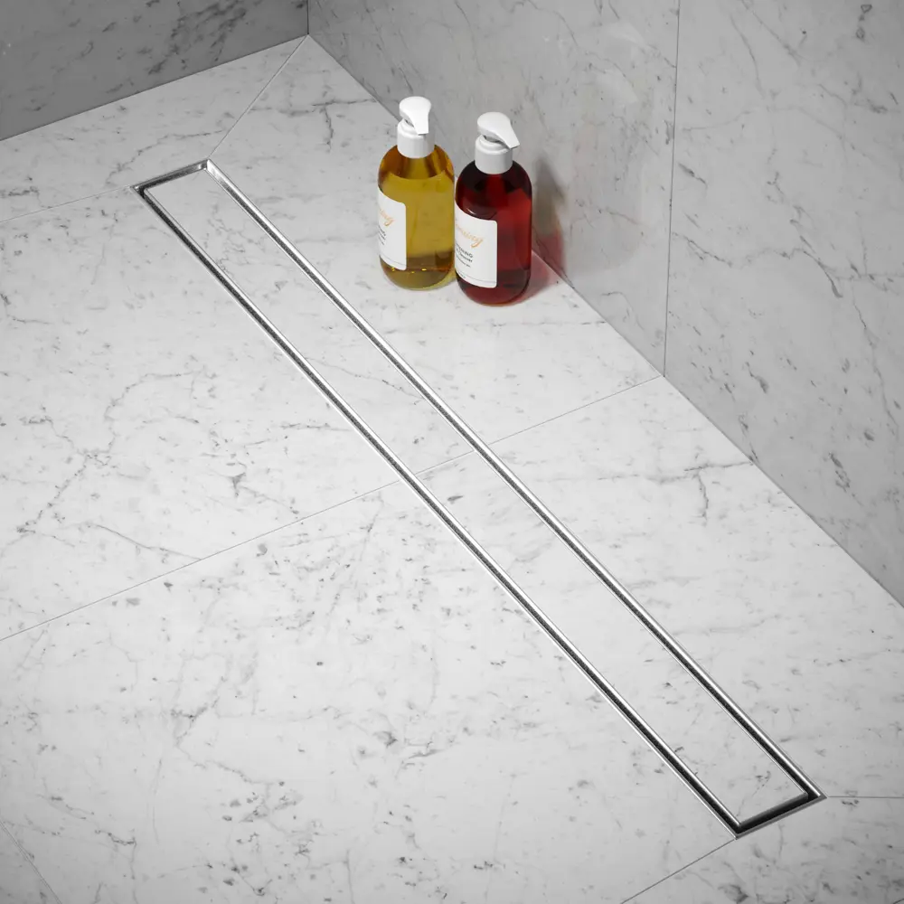 Фото 11 Трап для душа РМС ТЛ-02 универсальный 70x800 мм нержавеющая сталь Фото 11 Трап для душа РМС ТЛ-02 универсальный 70x800 мм нержавеющая сталь