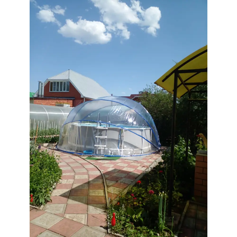 Фото 9 Купольный тент для бассейна Pool Tent ПВХ 3.6x3.6 м Фото 9 Купольный тент для бассейна Pool Tent ПВХ 3.6x3.6 м