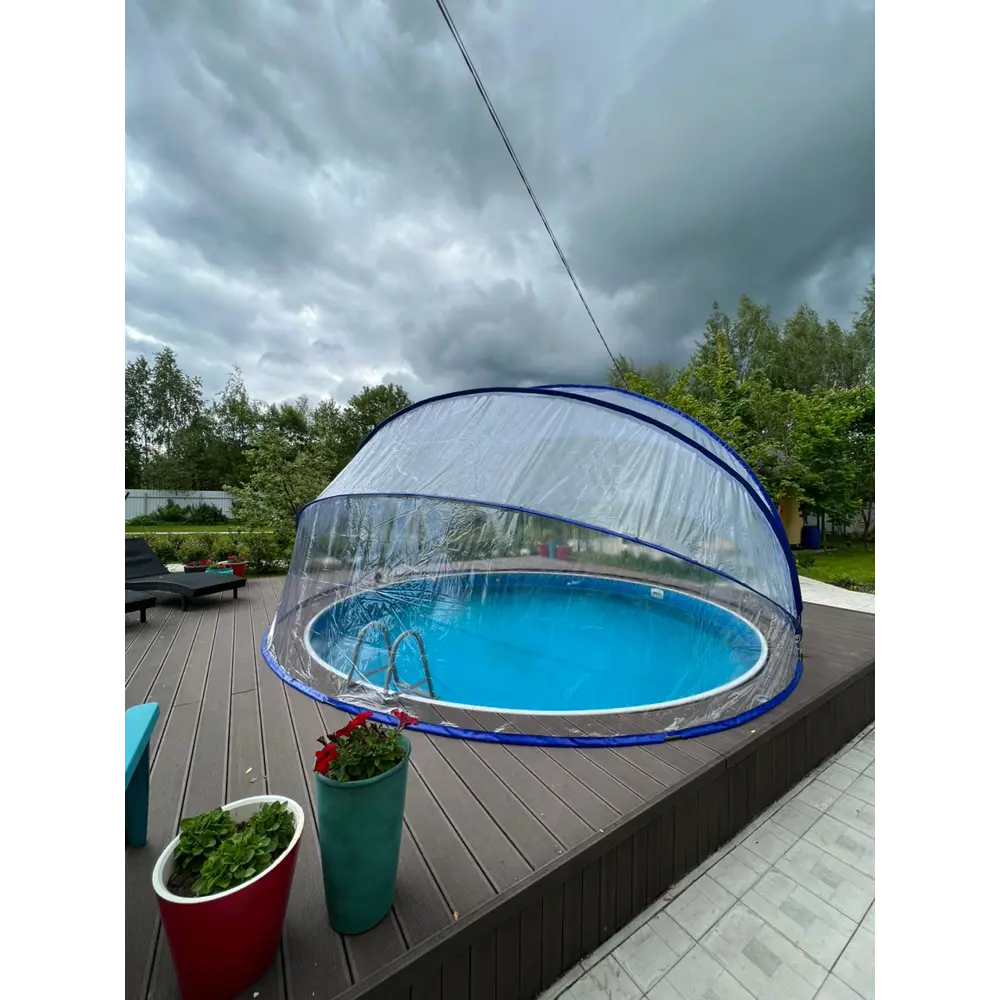 Фото 8 Купольный тент для бассейна Pool Tent ПВХ 3.6x3.6 м Фото 8 Купольный тент для бассейна Pool Tent ПВХ 3.6x3.6 м