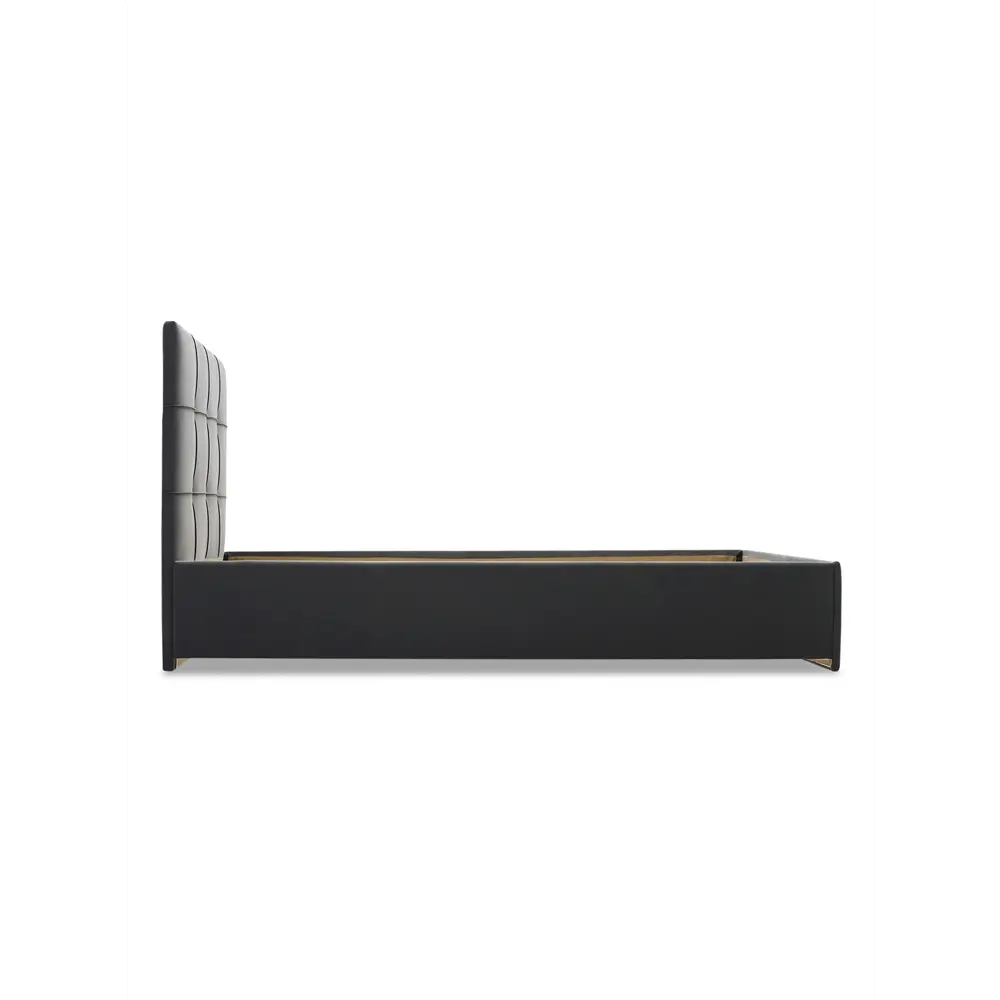 Фото 15 Кровать Ладья Келли 168x108x210 см велюр цвет серый Фото 15 Кровать Ладья Келли 168x108x210 см велюр цвет серый