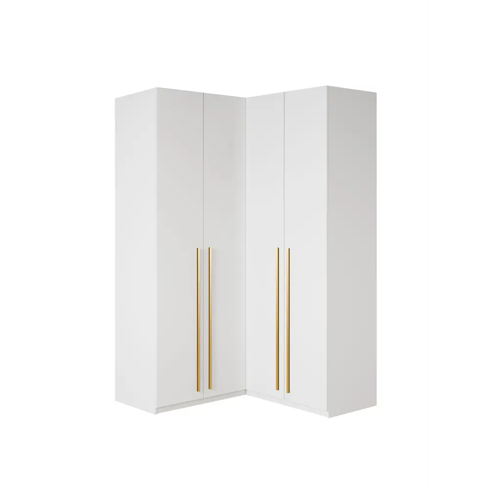 Фото 3 Шкаф распашной Принцесса мелания София с 4 дверями 130x220x50 см ЛДСП цвет белый Фото 3 Шкаф распашной Принцесса мелания София с 4 дверями 130x220x50 см ЛДСП цвет белый