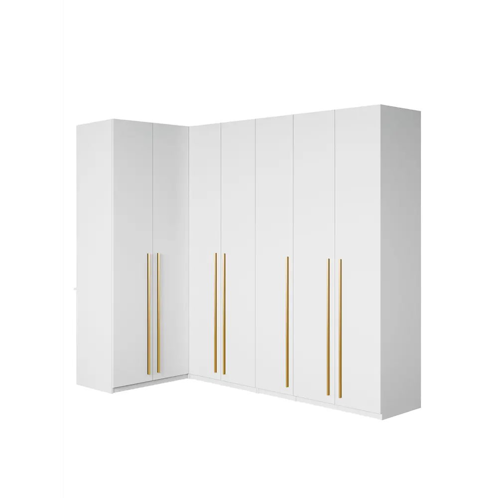 Фото 3 Шкаф распашной Принцесса мелания София с 7 дверями 250x220x50 см ЛДСП цвет белый Фото 3 Шкаф распашной Принцесса мелания София с 7 дверями 250x220x50 см ЛДСП цвет белый