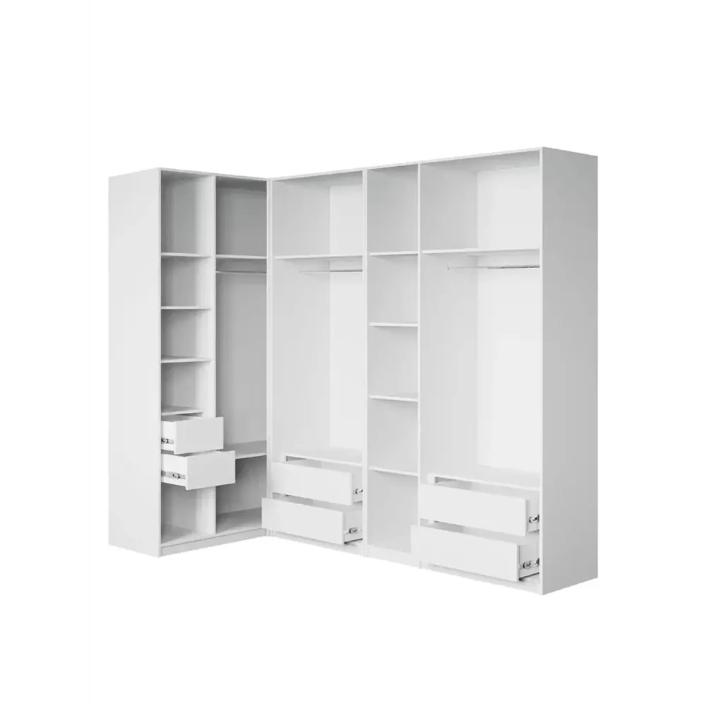 Фото 4 Шкаф распашной Принцесса мелания София с 7 дверями 250x220x50 см ЛДСП цвет белый Фото 4 Шкаф распашной Принцесса мелания София с 7 дверями 250x220x50 см ЛДСП цвет белый