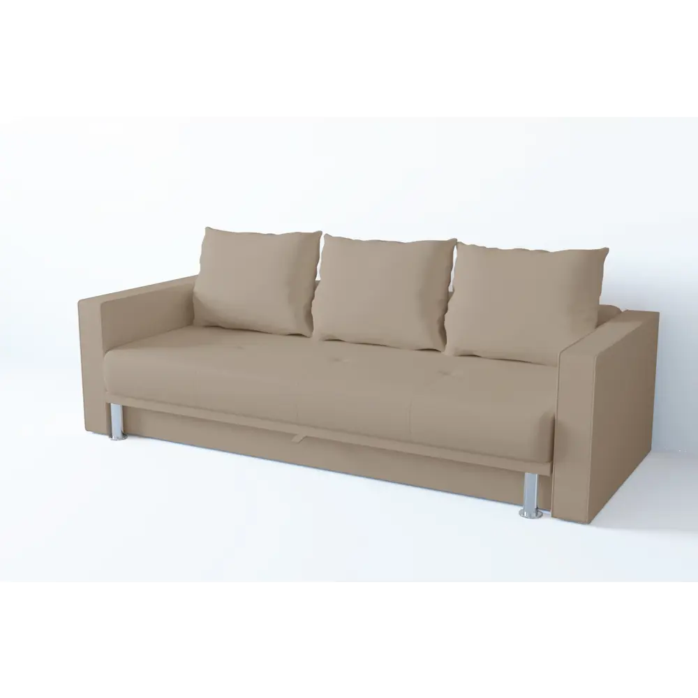 Фото Диван раскладной Edlen Некст 224x70x92 см рогожка цвет latte Фото Диван раскладной Edlen Некст 224x70x92 см рогожка цвет latte