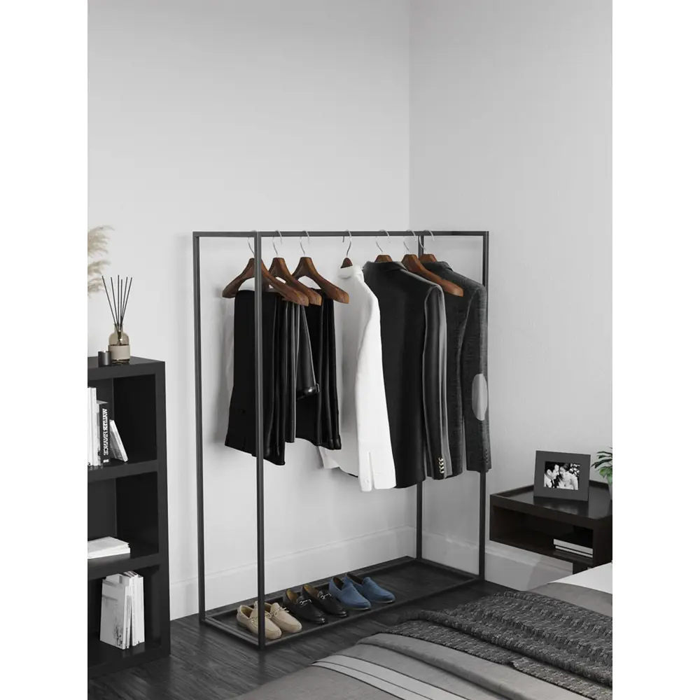 Фото 8 Вешалка напольная Grostat home Berta 120x150x26 см металл цвет черный Фото 8 Вешалка напольная Grostat home Berta 120x150x26 см металл цвет черный