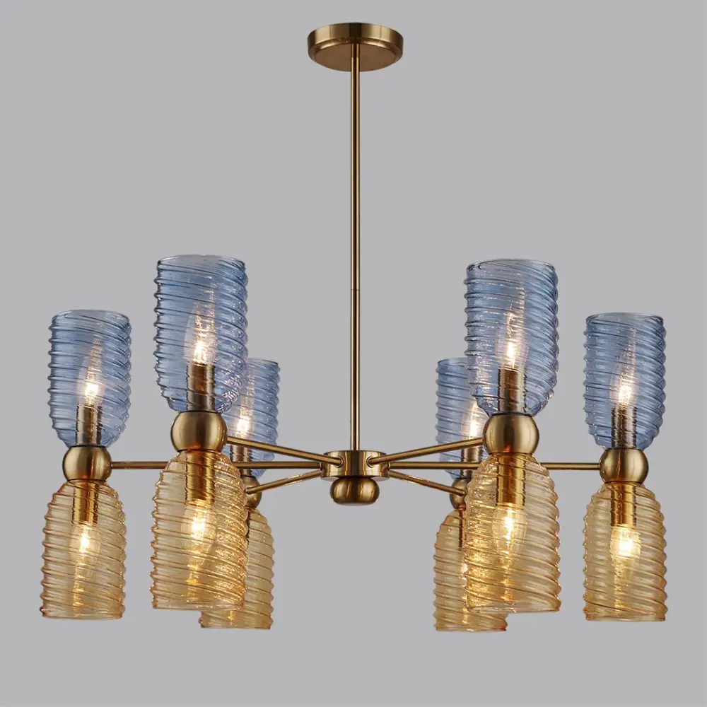 Фото 2 Люстра на штанге Lumion Monroe Lmn_6511_12c 12 ламп 24 м² цвет латунь