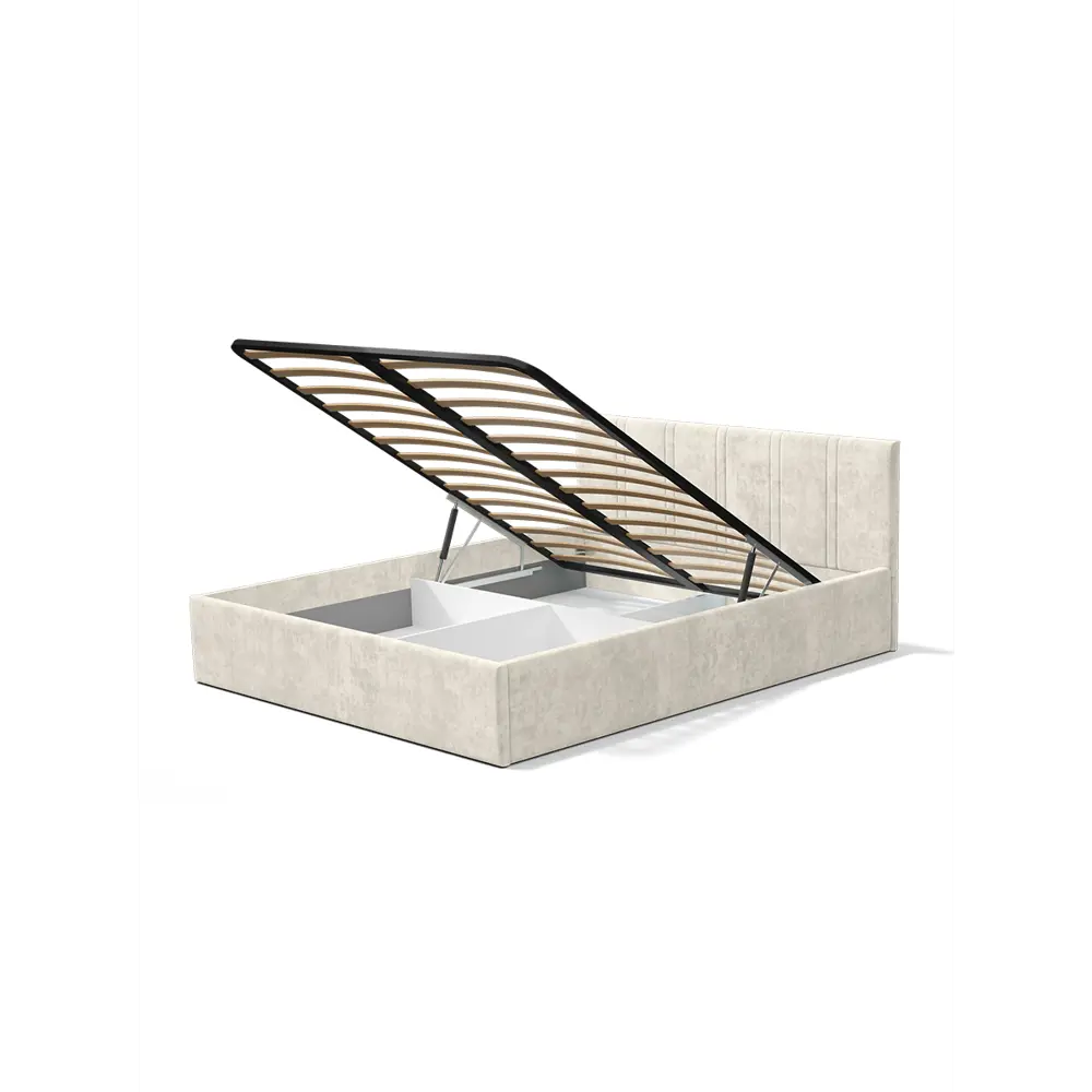 Фото 5 Кровать Bts Ника 200x160 см велюр цвет миндаль Фото 5 Кровать Bts Ника 200x160 см велюр цвет миндаль