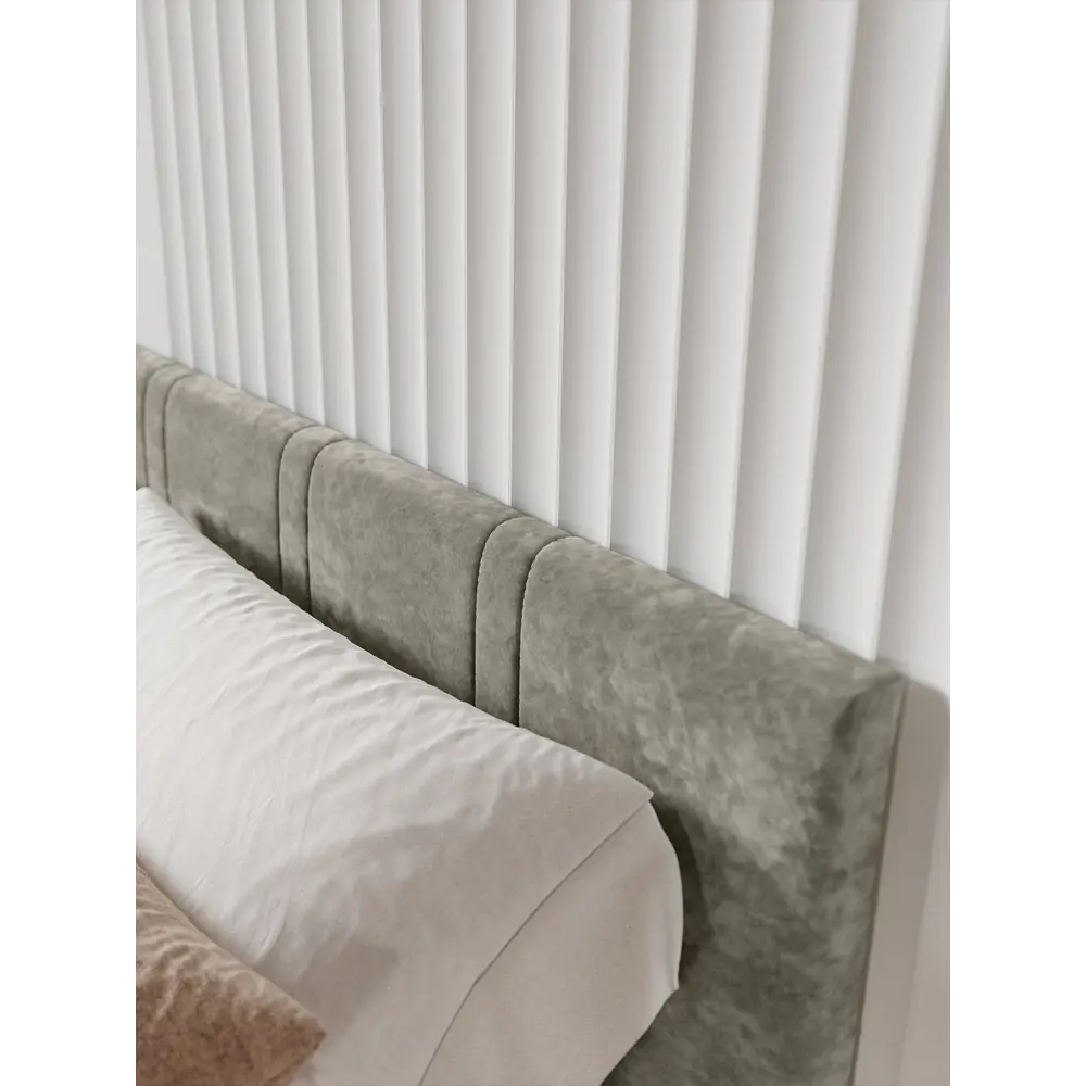 Фото 4 Кровать Bts Ника 200x160 см велюр цвет муссон Фото 4 Кровать Bts Ника 200x160 см велюр цвет муссон