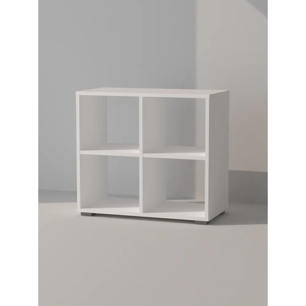 Фото 4 Стеллаж Магнитогорская фабрика мебели Тетрис №4 4 полки 64.2x58.4x33 см ЛДСП цвет белый Фото 4 Стеллаж Магнитогорская фабрика мебели Тетрис №4 4 полки 64.2x58.4x33 см ЛДСП цвет белый