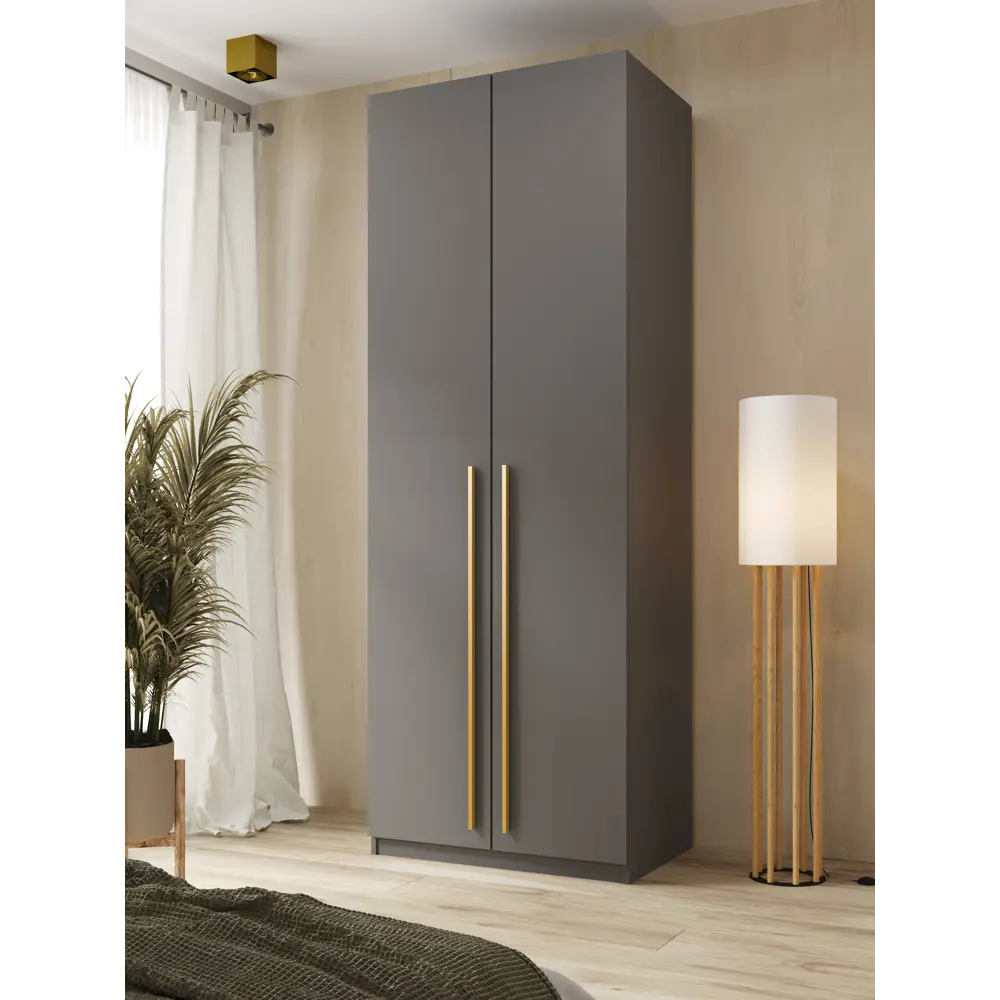 Фото Шкаф распашной Принцесса мелания София 3622 с 2 дверями 80x220x50 см ЛДСП цвет серый Фото Шкаф распашной Принцесса мелания София 3622 с 2 дверями 80x220x50 см ЛДСП цвет серый