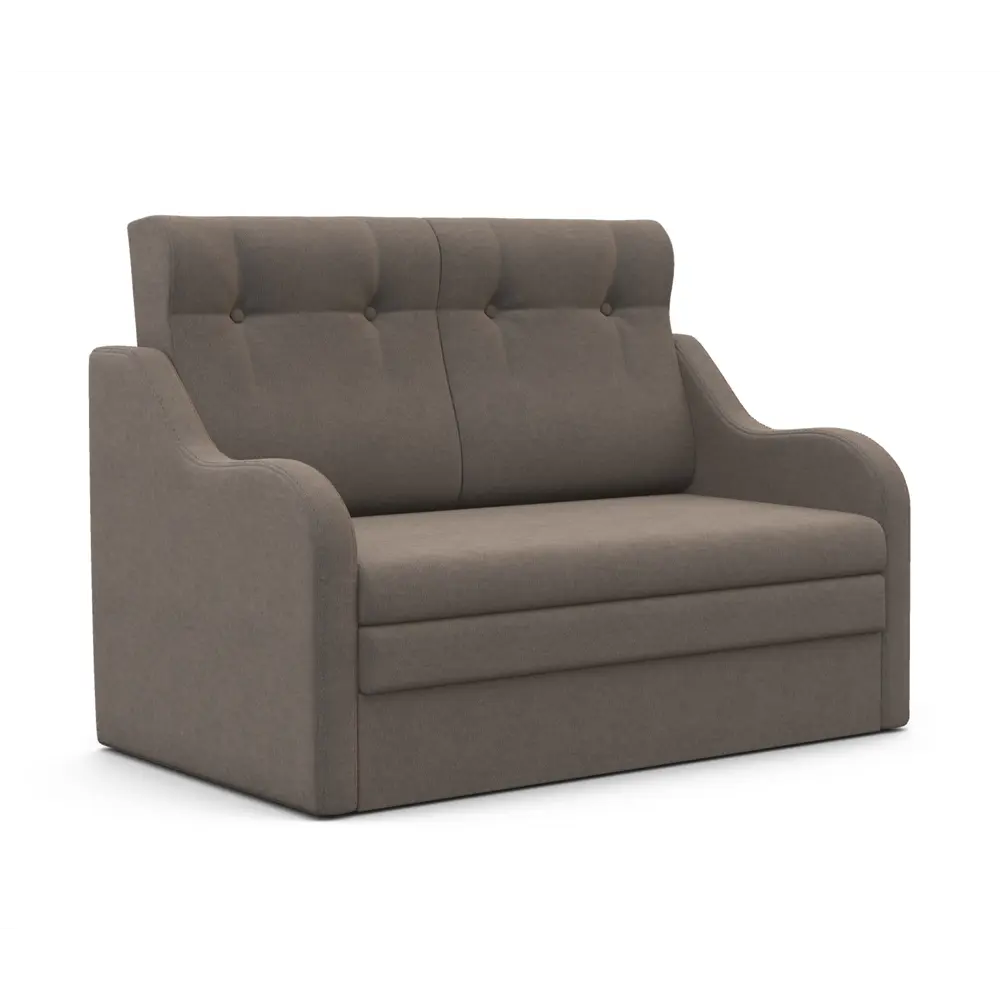 Фото Диван раскладной Гамма Классика 2В 140x101x83 см велюр цвет светло-коричневый Фото Диван раскладной Гамма Классика 2В 140x101x83 см велюр цвет светло-коричневый