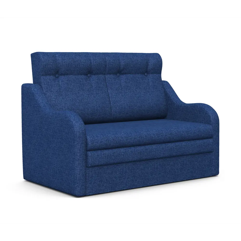 Фото Диван раскладной Гамма Классика 2В 140x101x83 см рогожка цвет синий