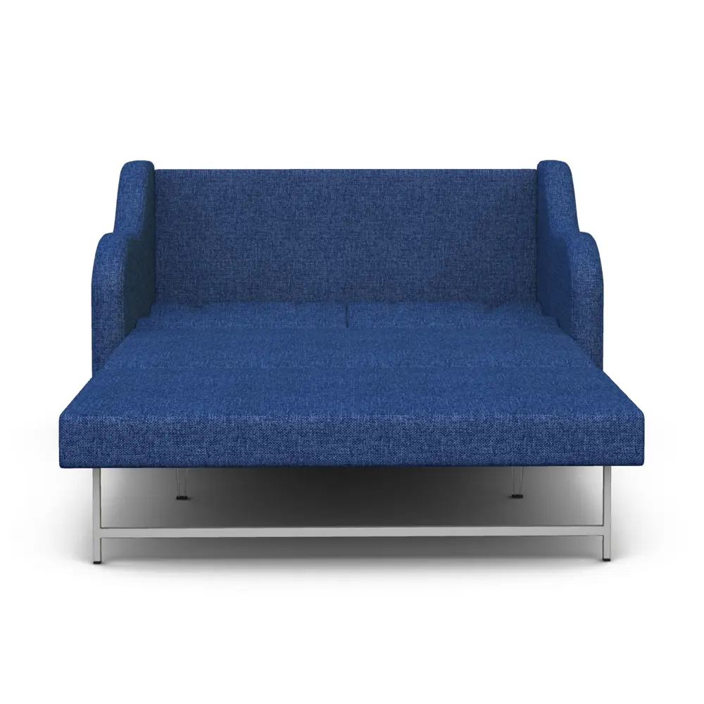 Фото 4 Диван раскладной Гамма Классика 2В 140x101x83 см рогожка цвет синий