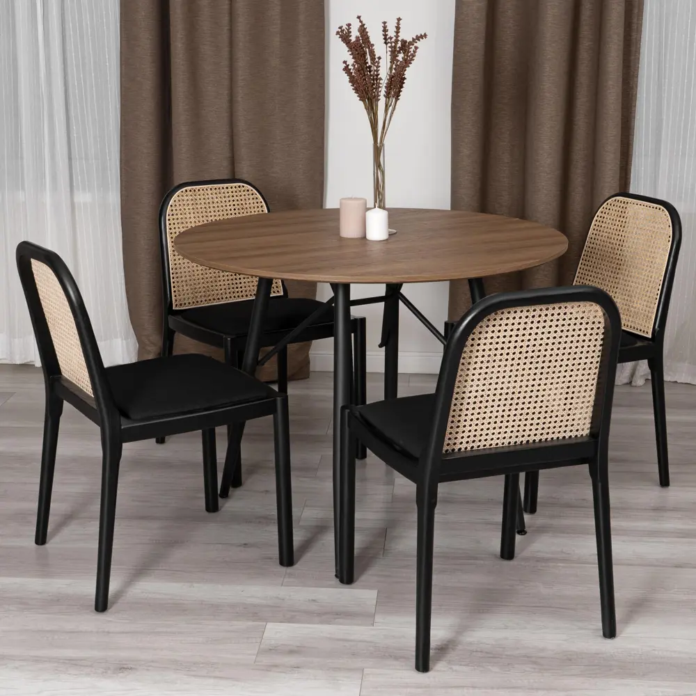 Фото 2 Кухонный стул Tetchair Freya 46x79x41 см ткань цвет черный Фото 2 Кухонный стул Tetchair Freya 46x79x41 см ткань цвет черный