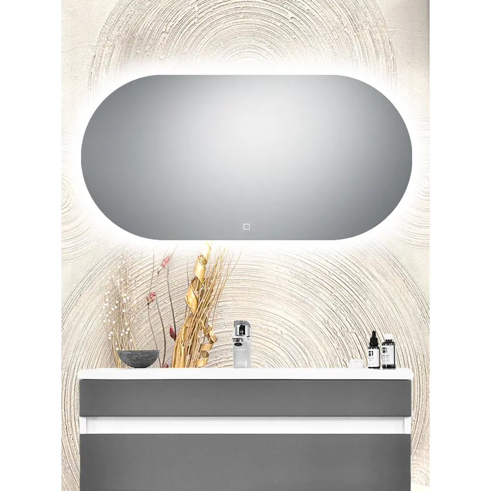 Фото 2 Зеркало для ванной Doratiz Лайт 2611.005 с подсветкой 100x50см Фото 2 Зеркало для ванной Doratiz Лайт 2611.005 с подсветкой 100x50см