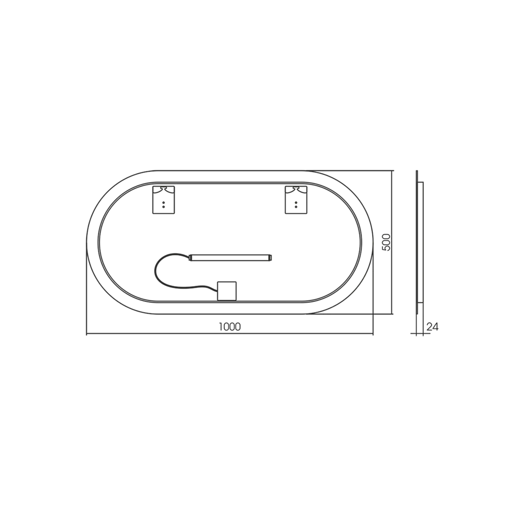 Фото 7 Зеркало для ванной Doratiz Лайт 2611.005 с подсветкой 100x50см Фото 7 Зеркало для ванной Doratiz Лайт 2611.005 с подсветкой 100x50см