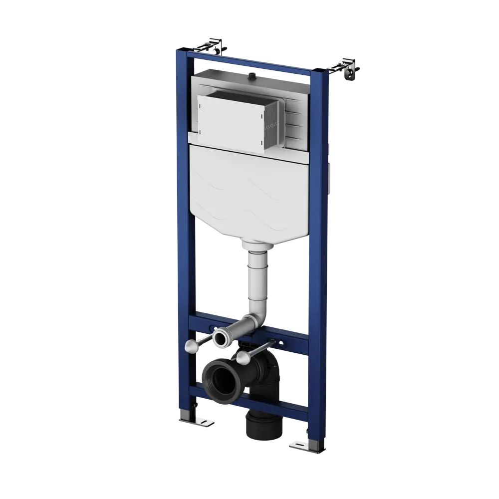 Фото 2 Комплект инсталляция с унитазом AM.PM Struktura Pulse Flash Clean с клавишей, безободковый, с микролифтом, цвет серый Фото 2 Комплект инсталляция с унитазом AM.PM Struktura Pulse Flash Clean с клавишей, безободковый, с микролифтом, цвет серый