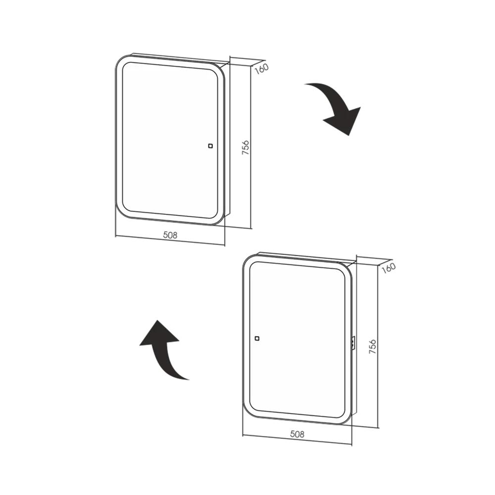 Фото 15 Зеркало шкаф для ванной Doratiz Аква плюс 50 с подсветкой Фото 15 Зеркало шкаф для ванной Doratiz Аква плюс 50 с подсветкой