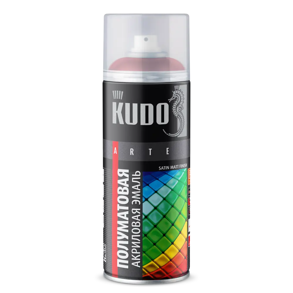Фото 2 Эмаль аэрозольная Kudo универсальная полуматовая цвет satin RAL 5015 голубая 520 мл 6 шт Фото 2 Эмаль аэрозольная Kudo универсальная полуматовая цвет satin RAL 5015 голубая 520 мл 6 шт