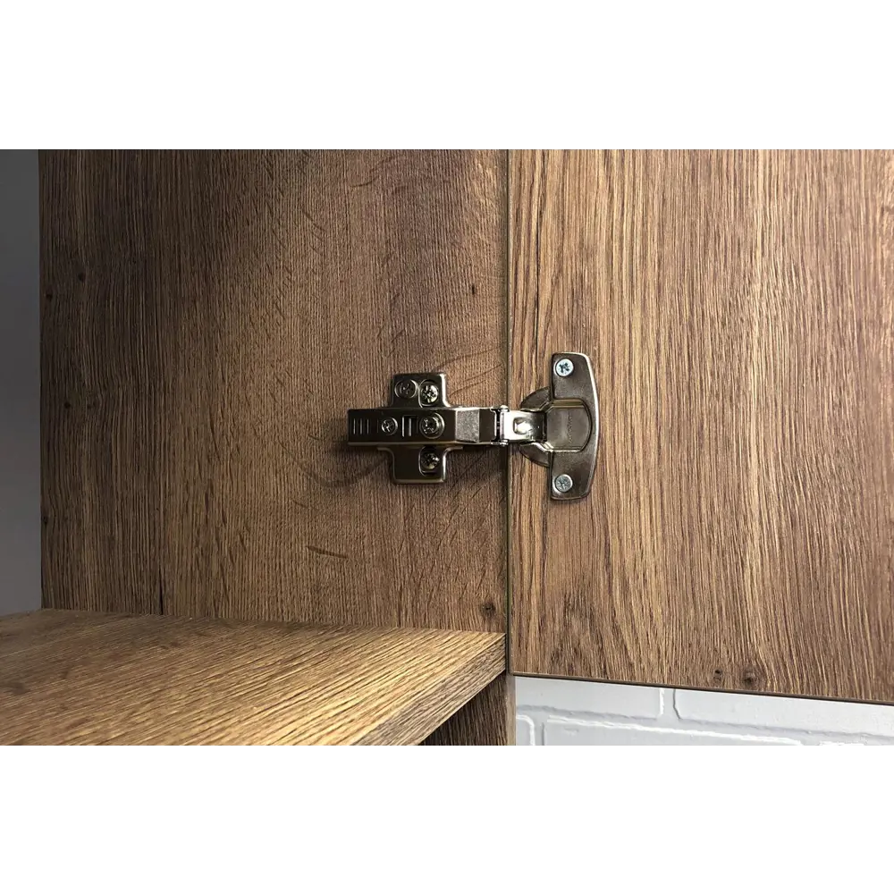 Фото 4 Шкаф-колонна Comforty Никосия-35 дуб темный Фото 4 Шкаф-колонна Comforty Никосия-35 дуб темный