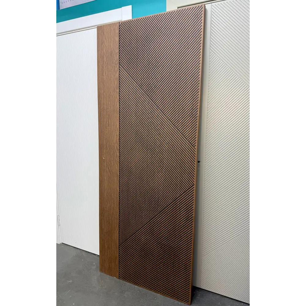 Фото 4 Дверь межкомнатная Wanmark Синди-13 глухая 80х200см шпон цвет коричневый с врезкой с замком и петлями Фото 4 Дверь межкомнатная Wanmark Синди-13 глухая 80х200см шпон цвет коричневый с врезкой с замком и петлями