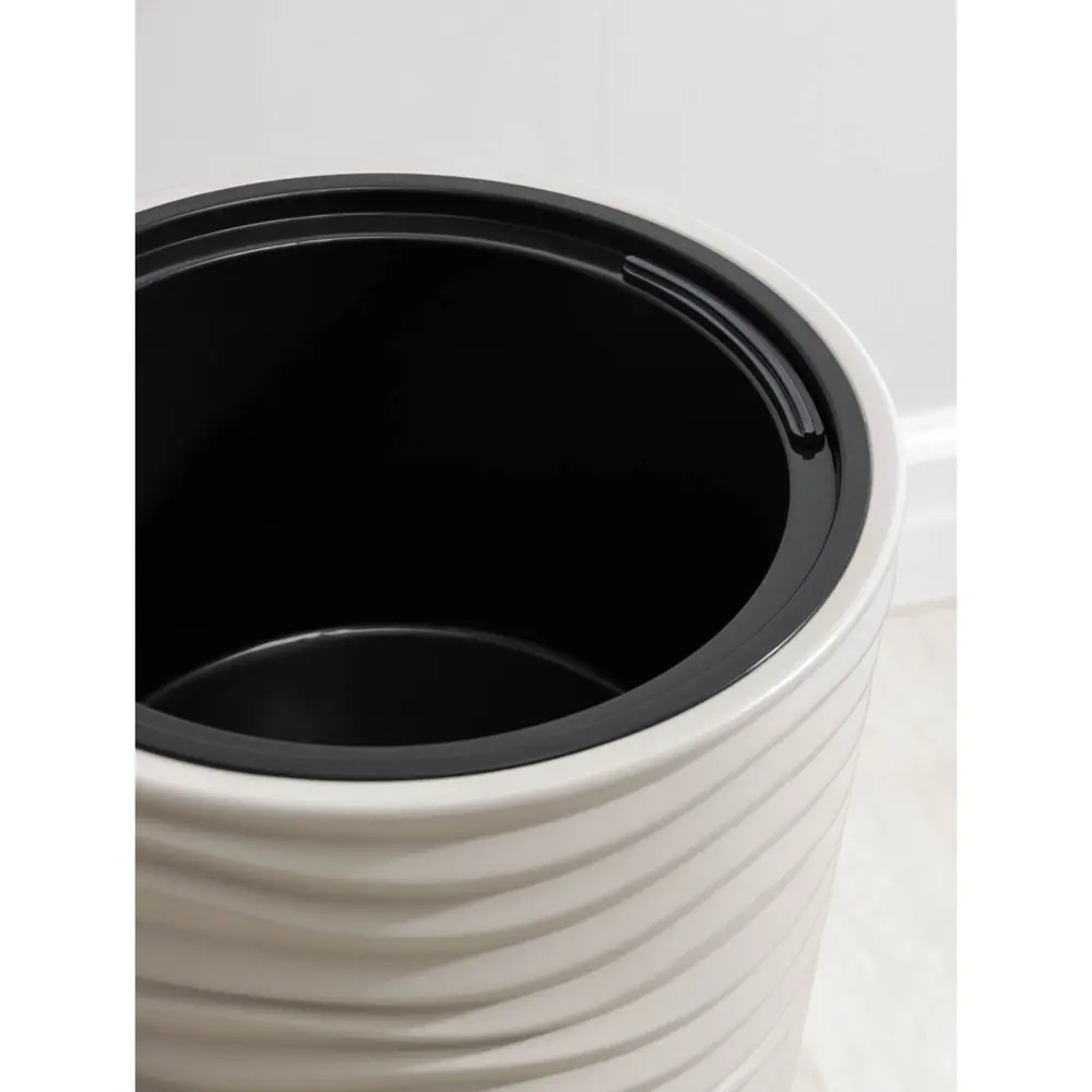 Фото 3 Кашпо со вставкой Idea Дюна 4421665 34x63 см 42 л пластик кремовый